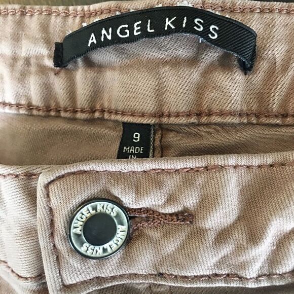 #118 DUSTY ROSE SUPER DISTRESSED RAW HEM PANTS - Picture 8 of 9